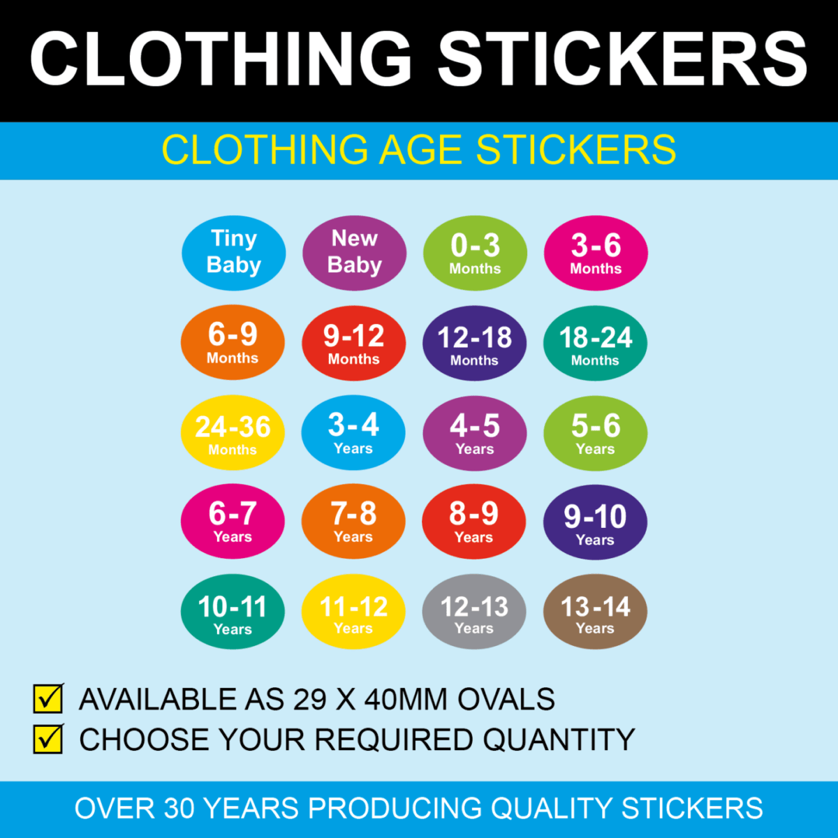 The Different Types of Clothing Stickers - Price Stickers