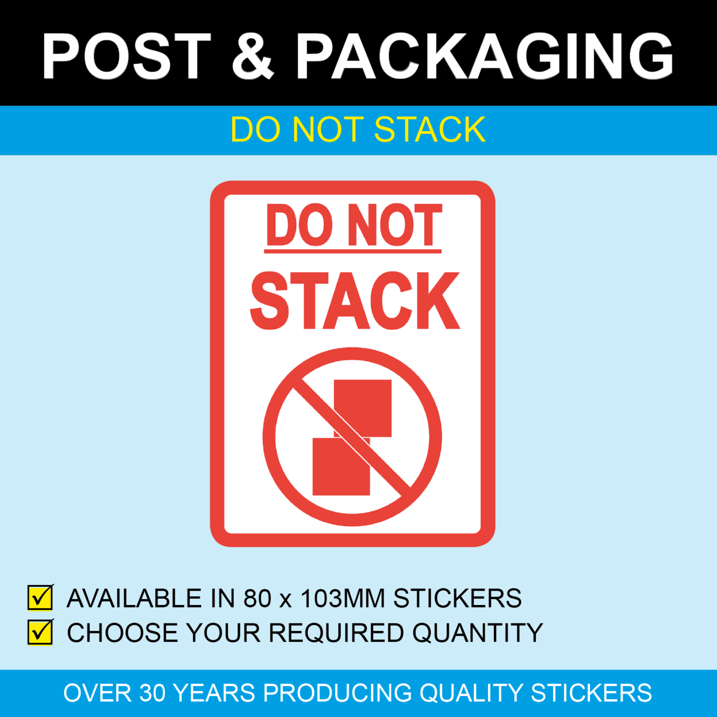 Do Not Stack Sign Printable
