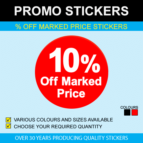1,500 Total Labels for Clearance and Sales in Retail Stores 500 Per Roll 25% Off Percent Off Stickers 50% Off and 75% Off Bulk Pack Labels 