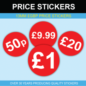 BBFC - Age Rating - Classification Stickers / Labels - Price Stickers