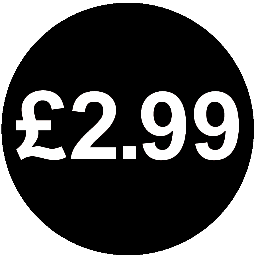 £ Black Price Stickers - 13mm - Picture 52 of 55