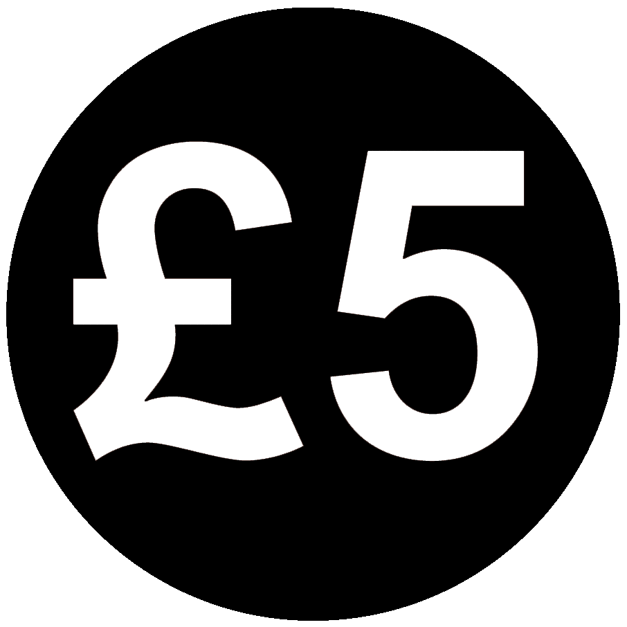 £ Black Price Stickers - 13mm - Picture 35 of 55