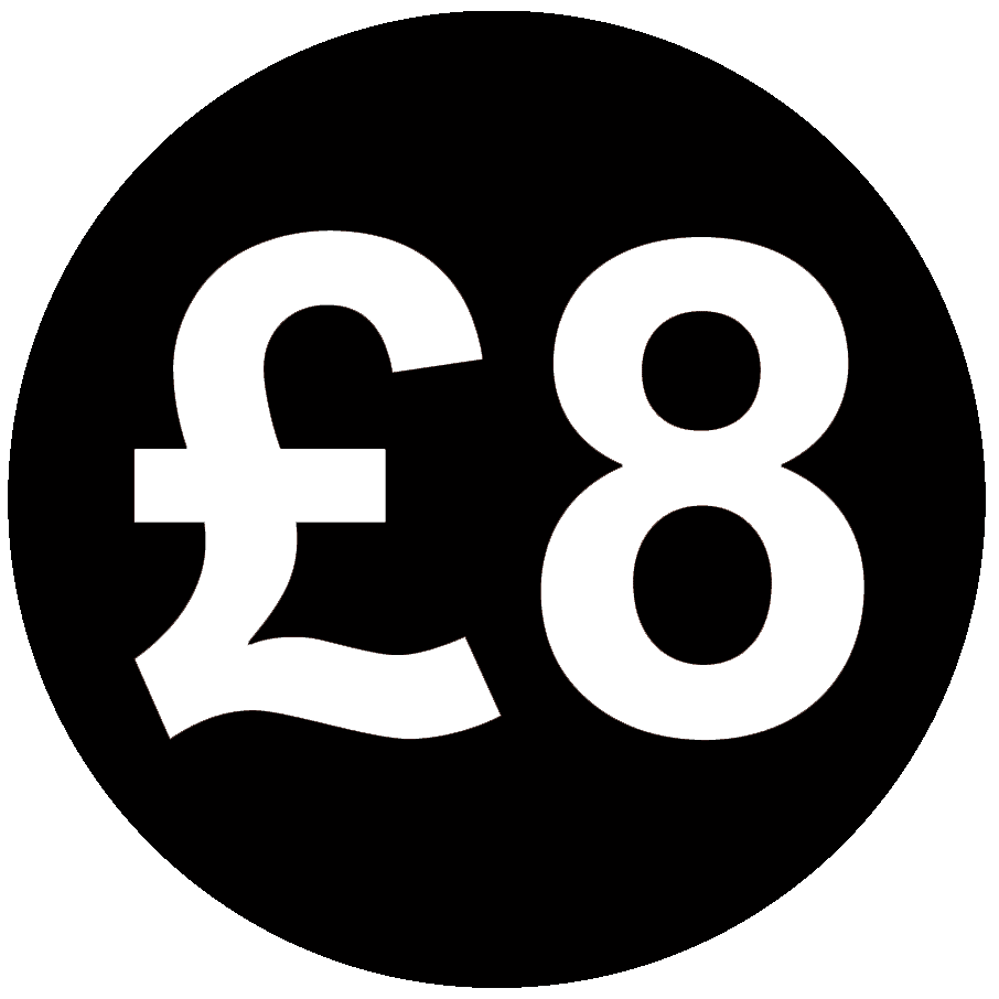 £ Black Price Stickers - 13mm - Picture 43 of 55