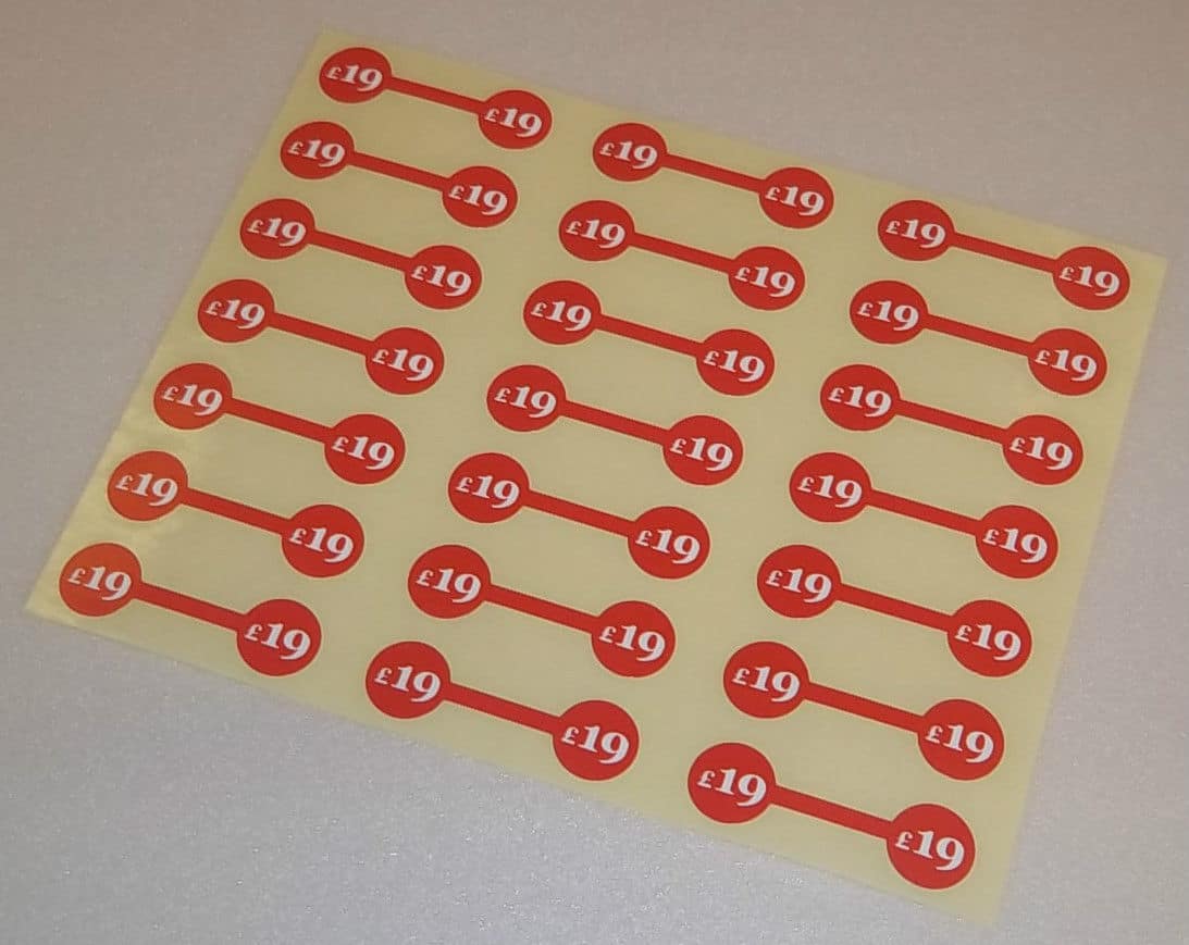 Jwellary Sticker Red Jewellery Price Stickers | eBay UK