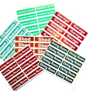 Home Moving Box Stickers