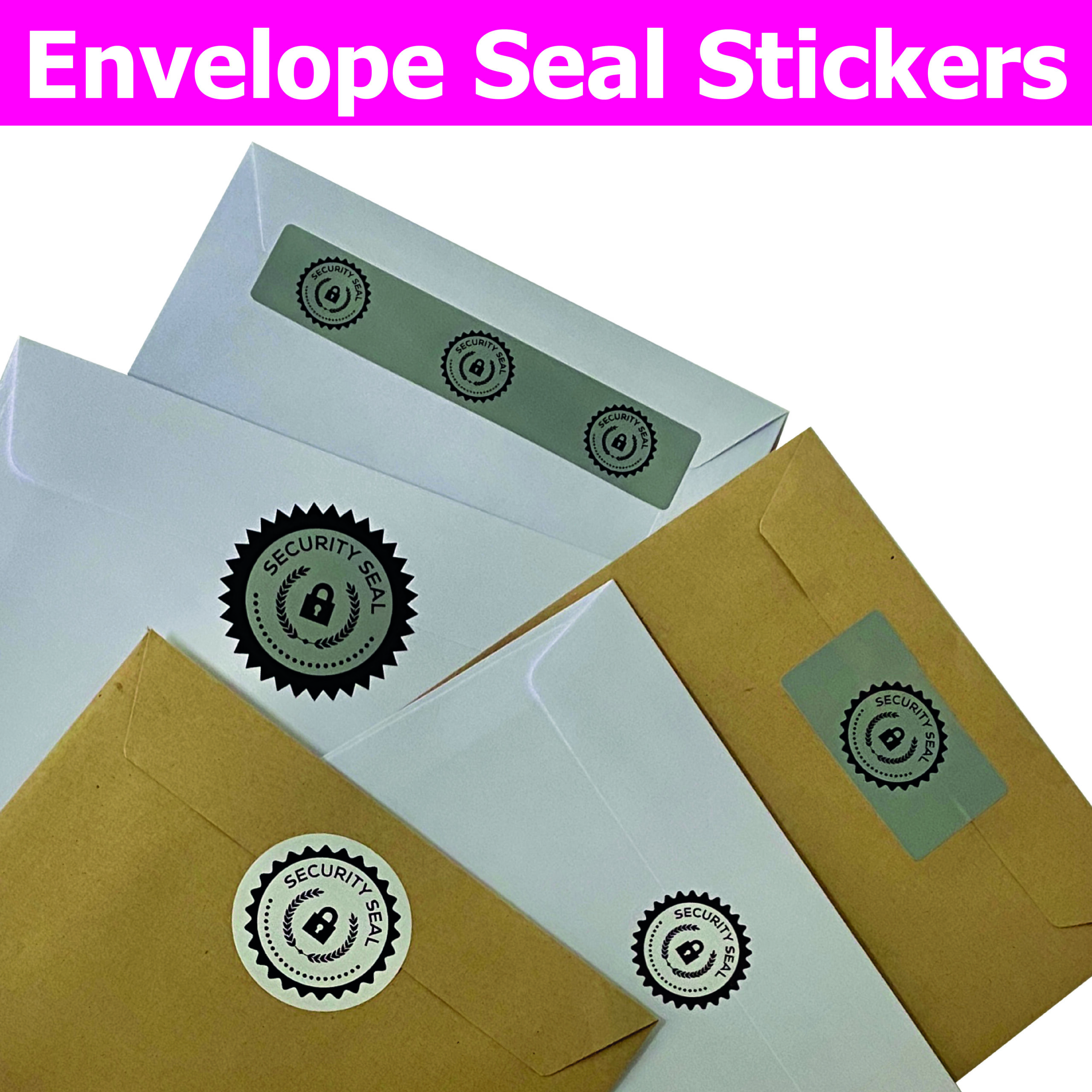 Security Decal 2-Pack – Custom Text, Glossy Vinyl – Choose Your Color & Size